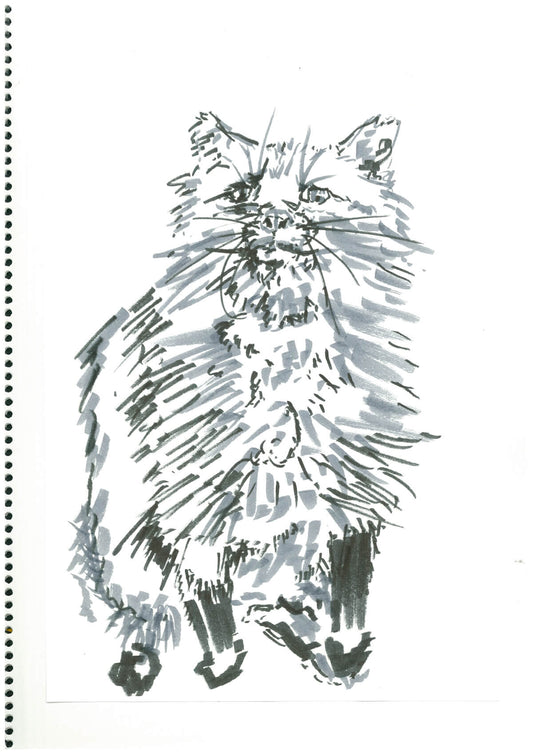 展示用絵画：毛物001 [作者:情報資格試験]