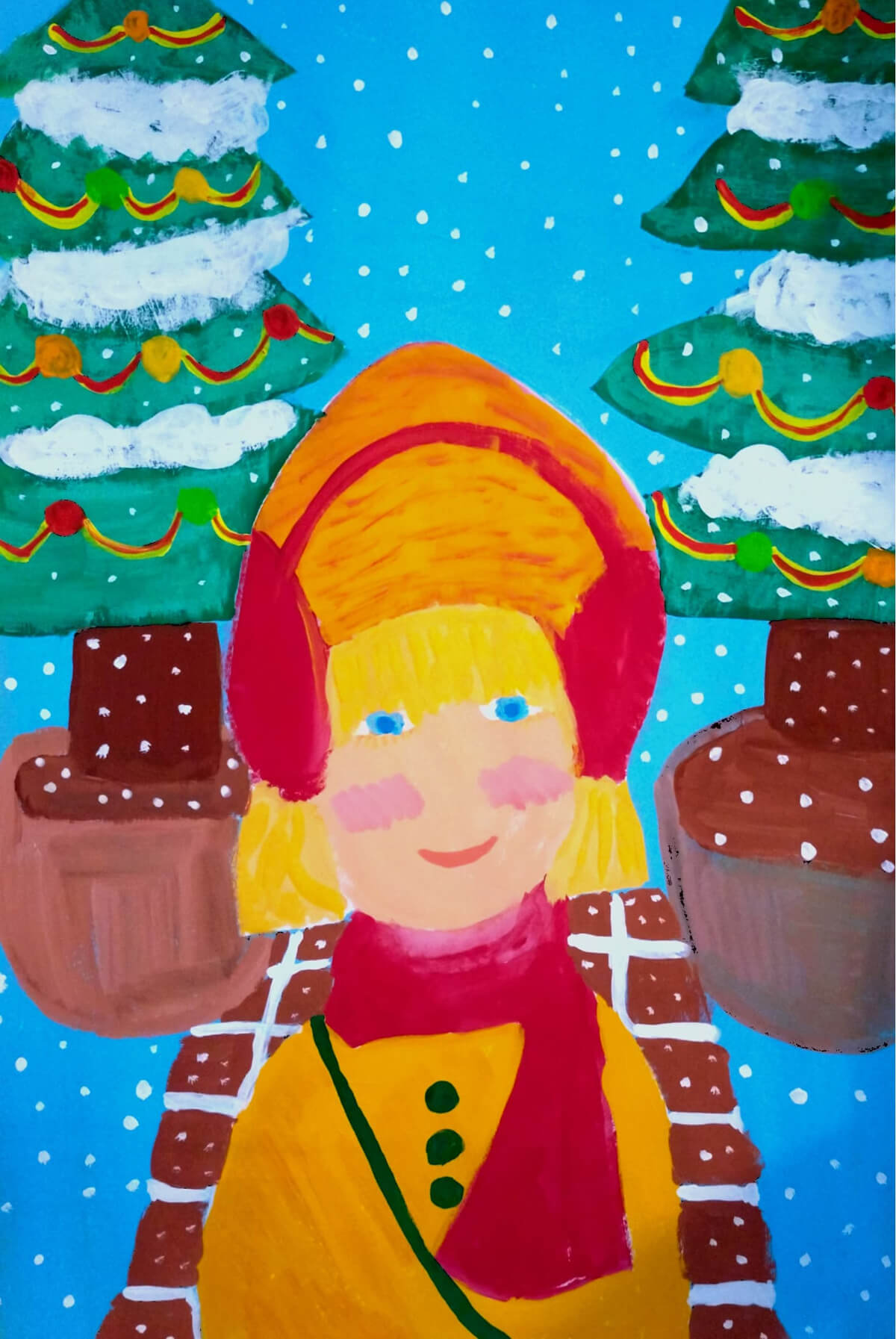 展示用絵画：ワクワク！クリスマス！ [作者:小笠原和美]