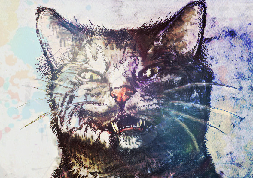 展示用絵画：猫 [作者:3210]