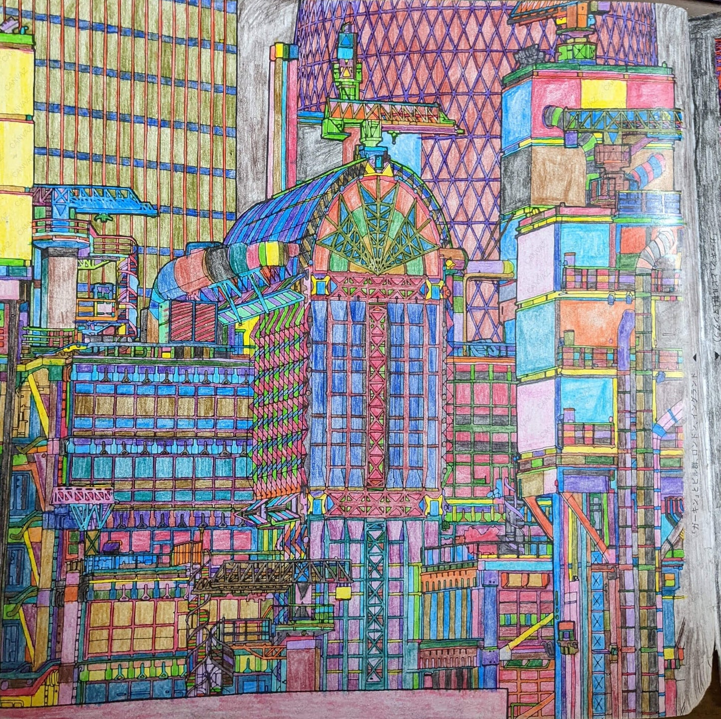 展示用絵画：ロンドンの街並み [作者:横井 祐太]