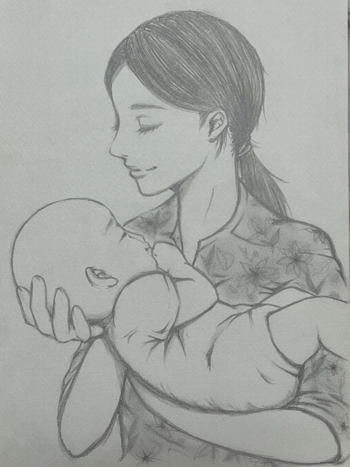 展示用絵画：シキ無償の愛 [作者:シキ]