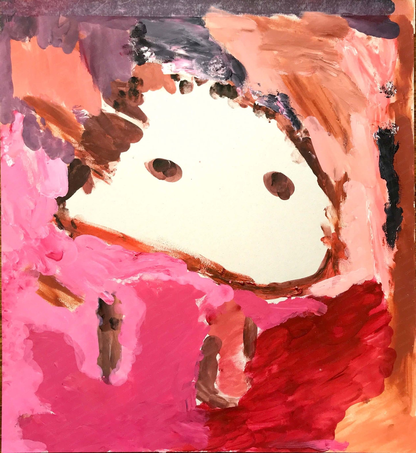 展示用絵画：女 [作者:山田 正人]