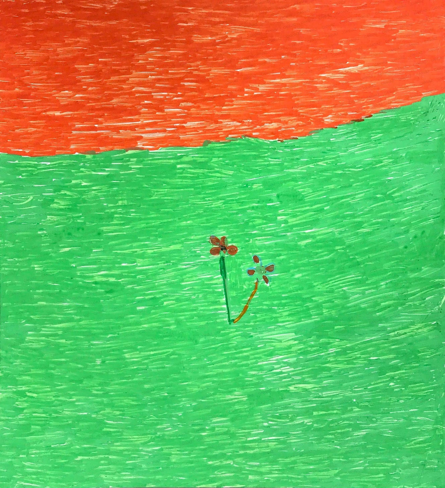 展示用絵画：花 [作者:不破 里子]
