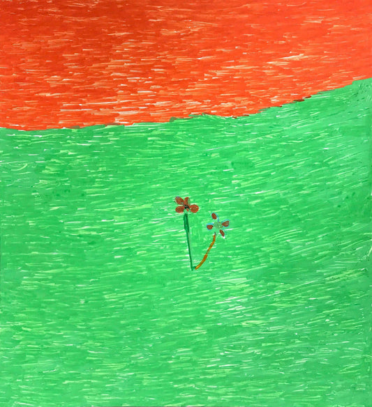 展示用絵画：花 [作者:不破 里子]
