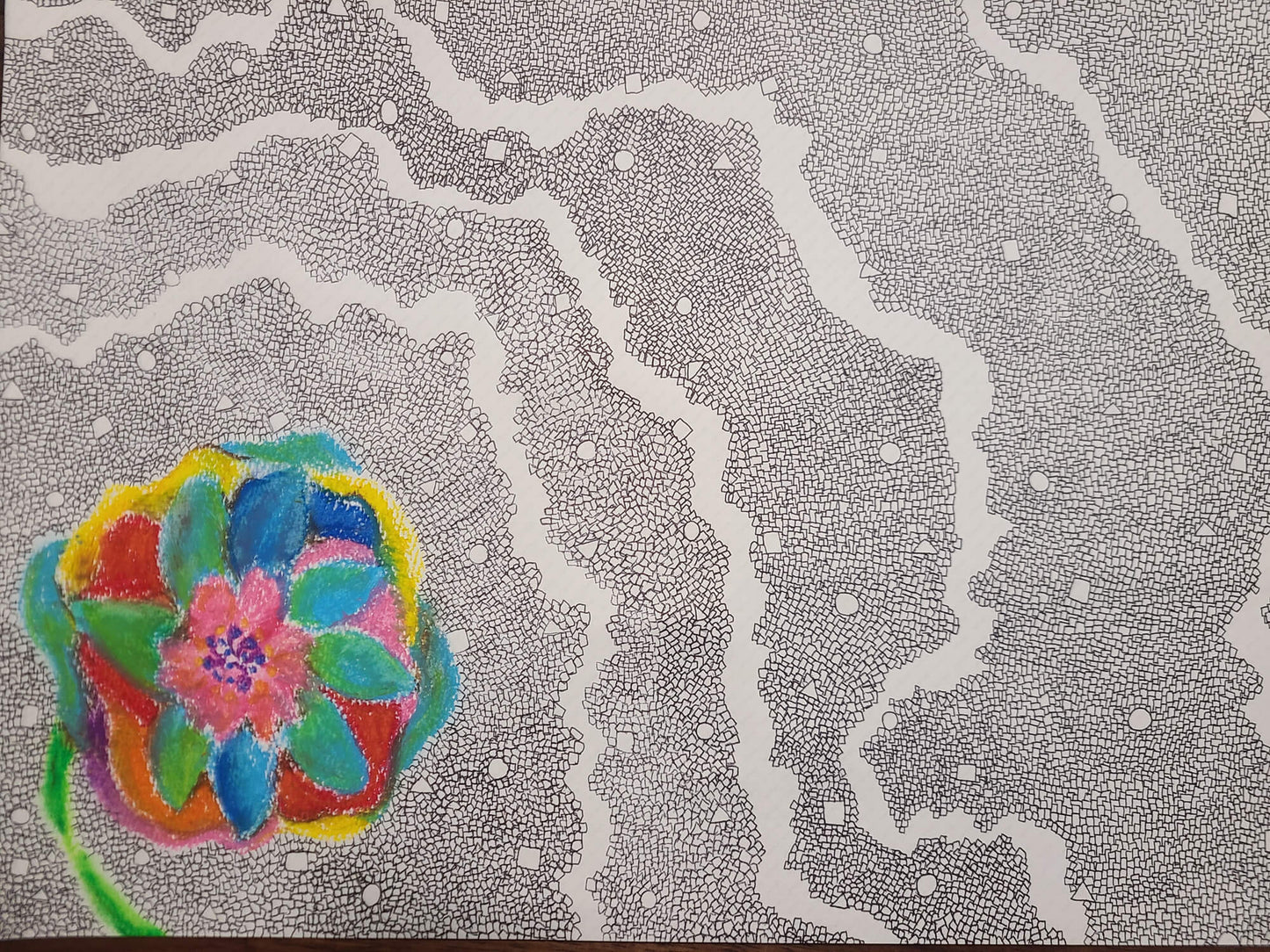 展示用絵画：名もなき花 [作者:IKUMI…]