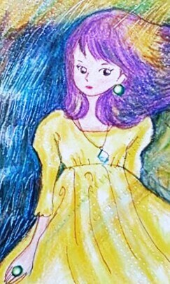 展示用絵画：黄金アカシア [作者:日高月詩]