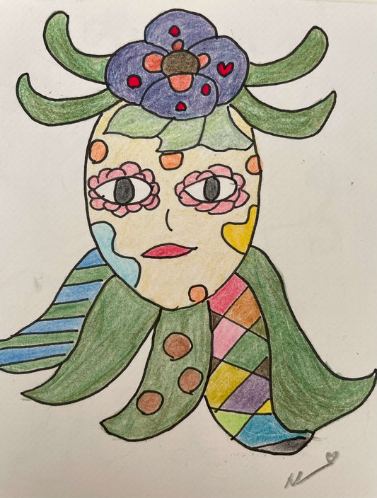 展示用絵画：きれい花 [作者:NAO]