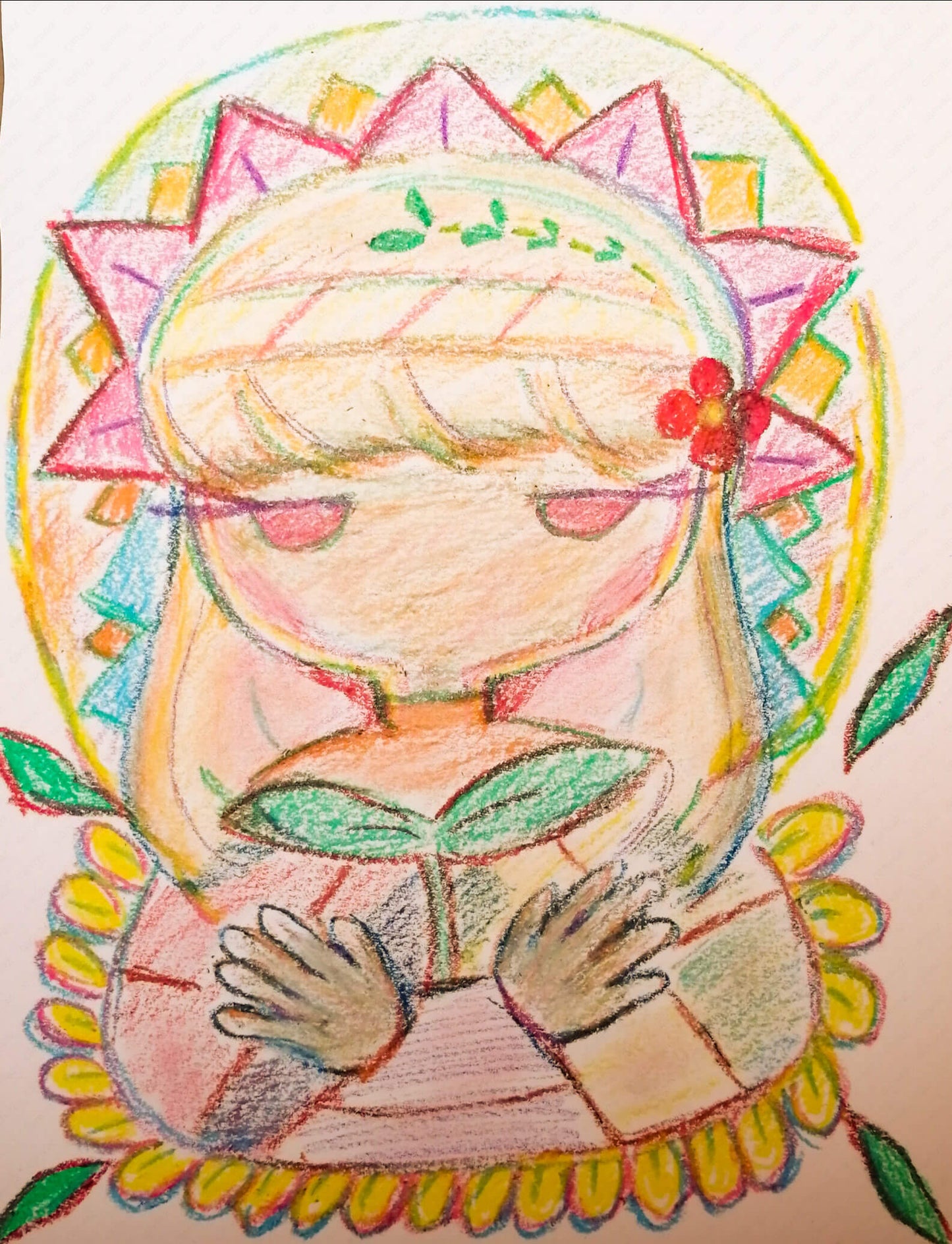 展示用絵画：私らしく [作者:RIKU]