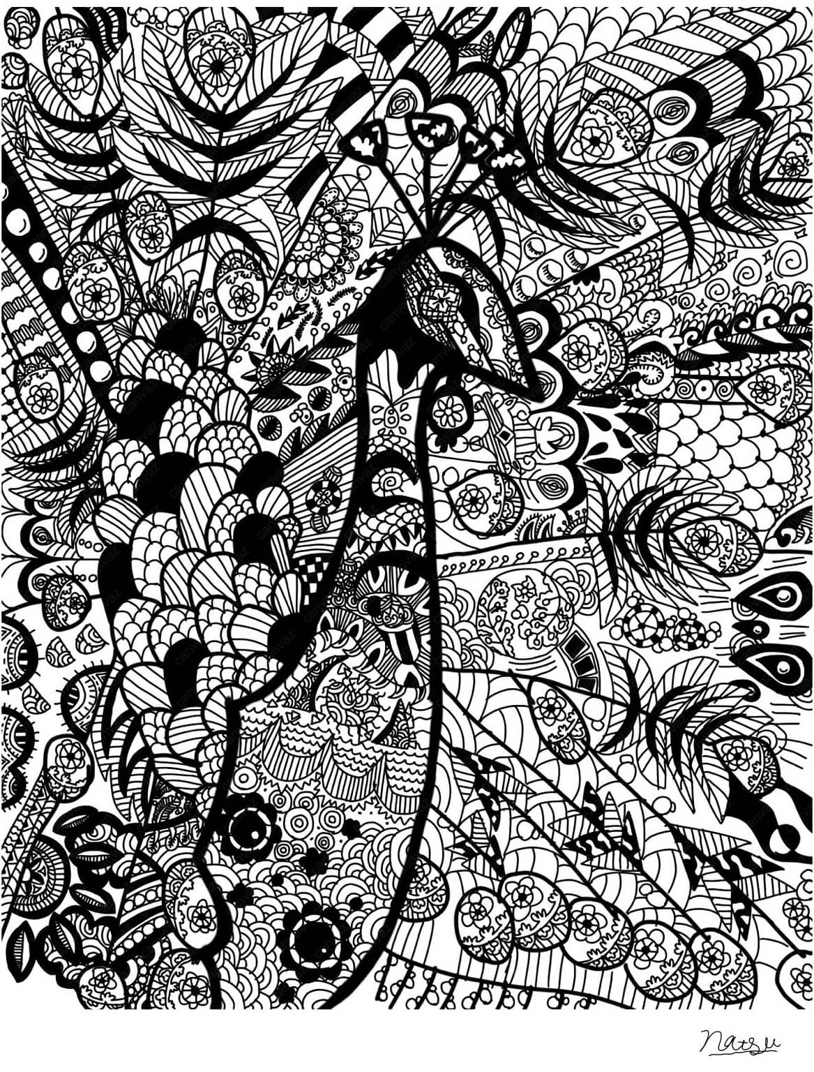 展示用絵画：生きろ [作者:natsuki]