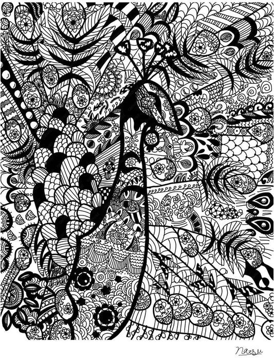 展示用絵画：生きろ [作者:natsuki]