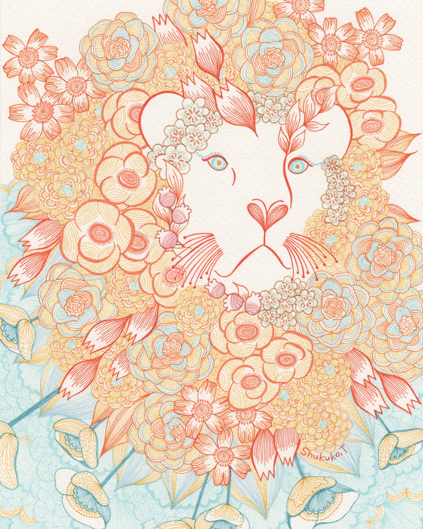 flower LION [作者:Shukuko.T]