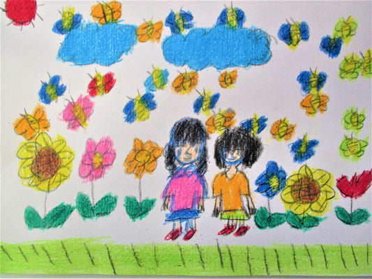 展示用絵画：なかよし [作者:今坂美智子]