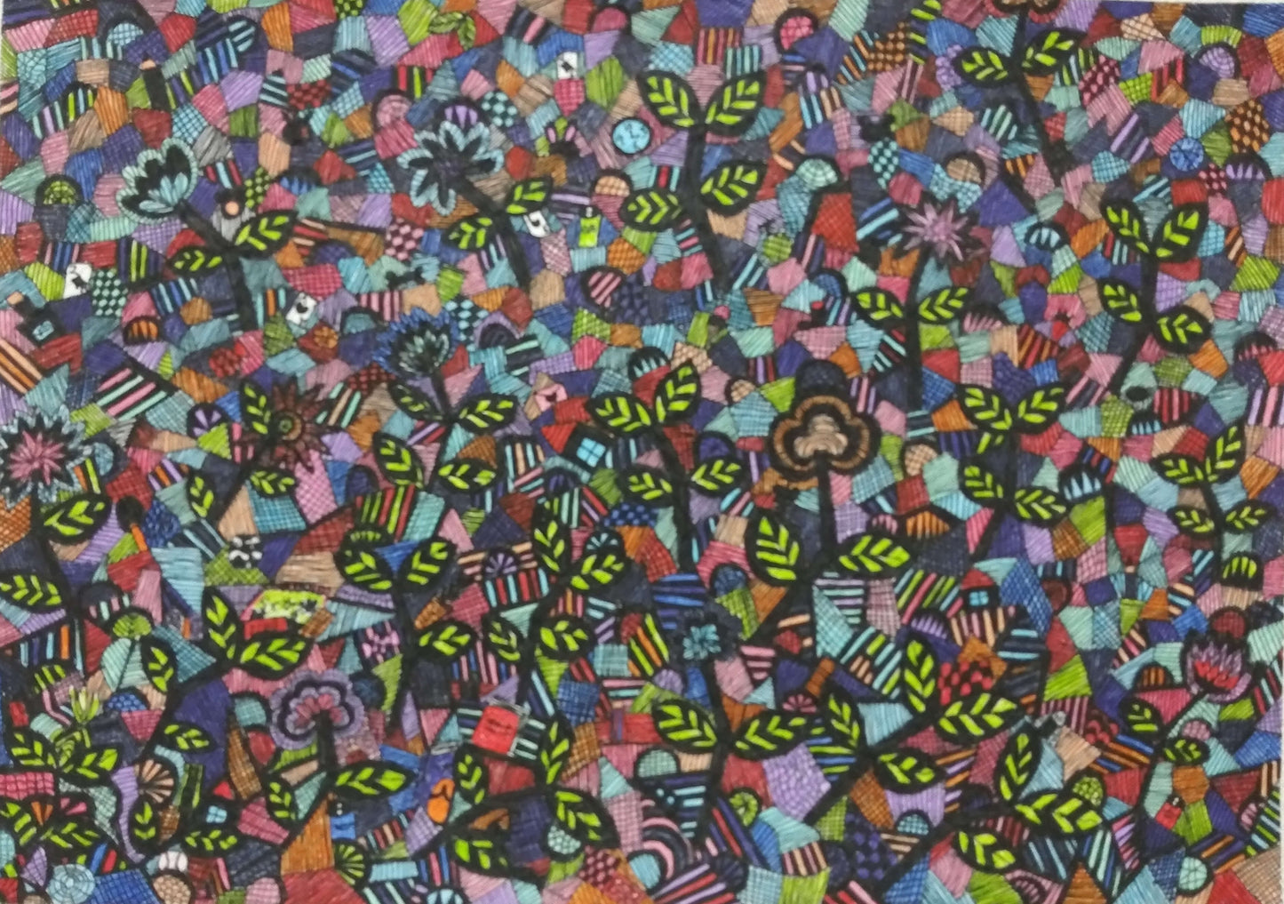 展示用絵画：芽生える [作者:さとうれなアートの世界]