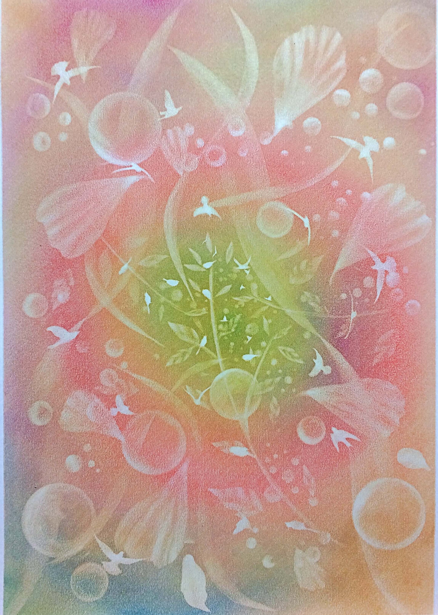 展示用絵画：あの日みた夢 [作者:greenwind yuya]
