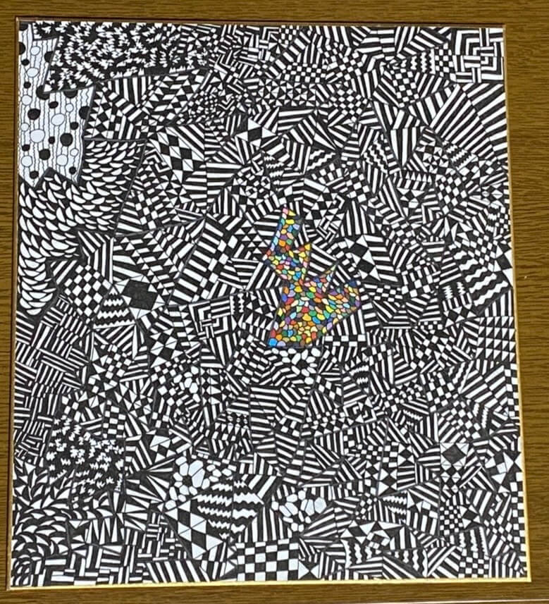 展示用絵画：本当に正しい判断なのか？ [作者:中満優生]