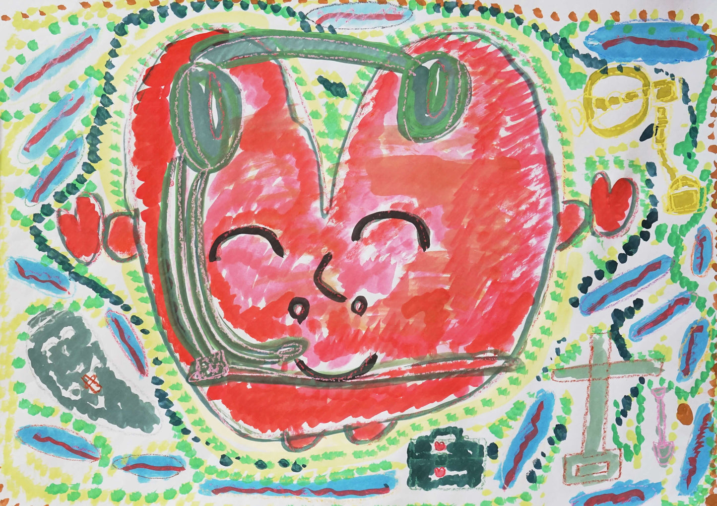 展示用絵画：ハート [作者:下野善隆]