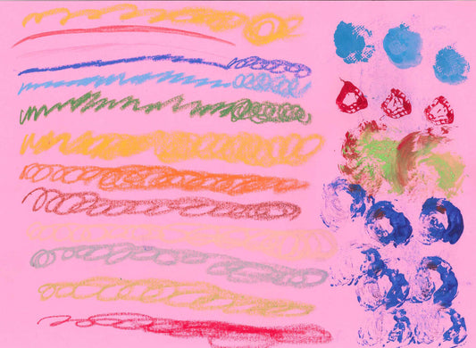 展示用絵画：虹と雲 [作者:秋田　昭子]