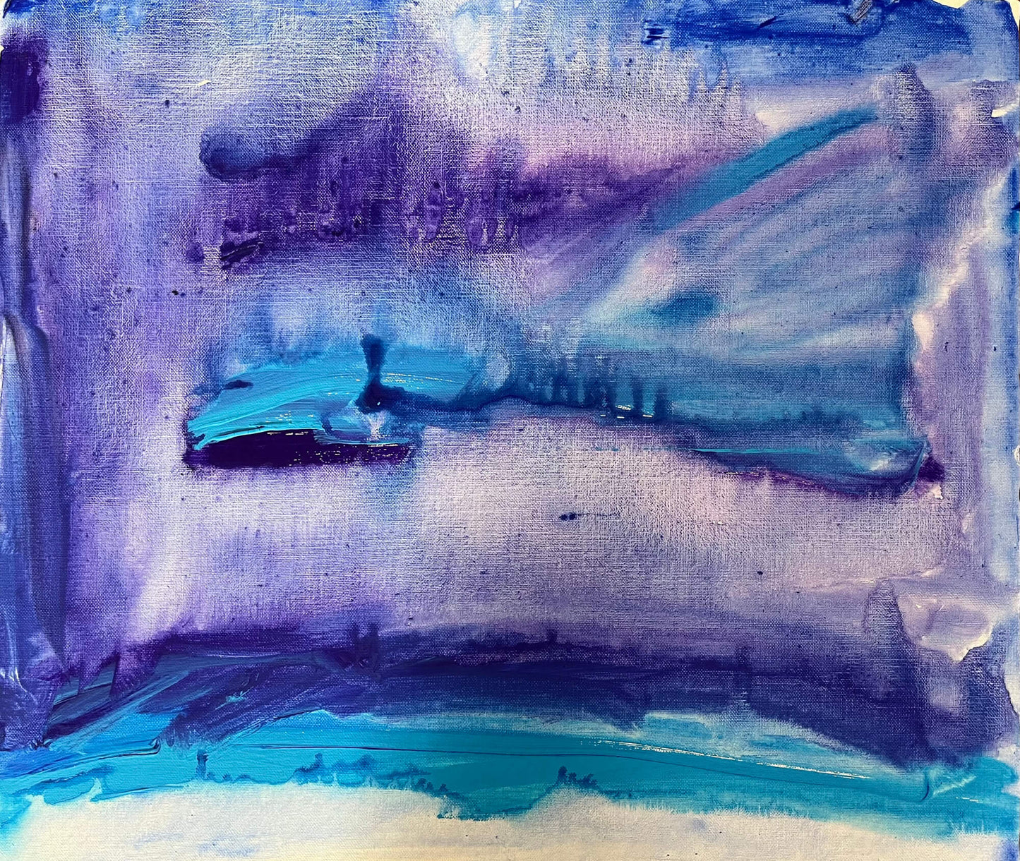 展示用絵画：むらさき　ひらひら [作者:akito]