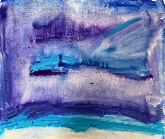 展示用絵画：むらさき　ひらひら [作者:akito]