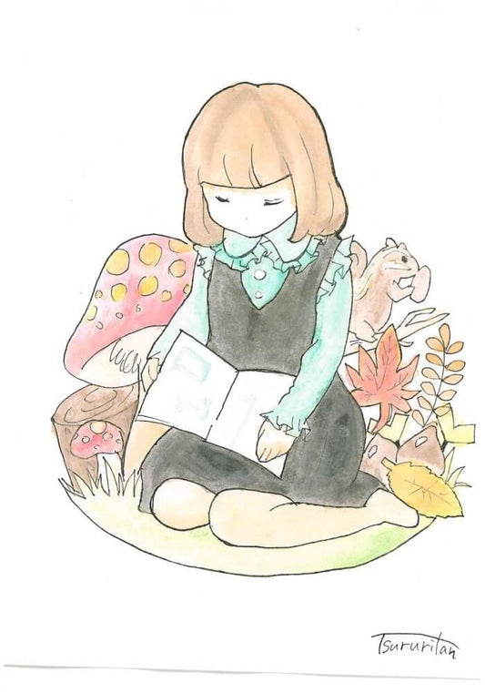 展示用絵画：秋の絵本 [作者:tsururitan]