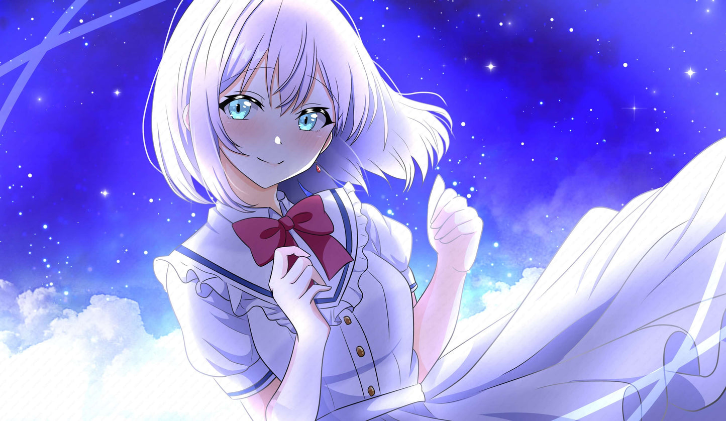 展示用絵画：星の少女 [作者:雪見]