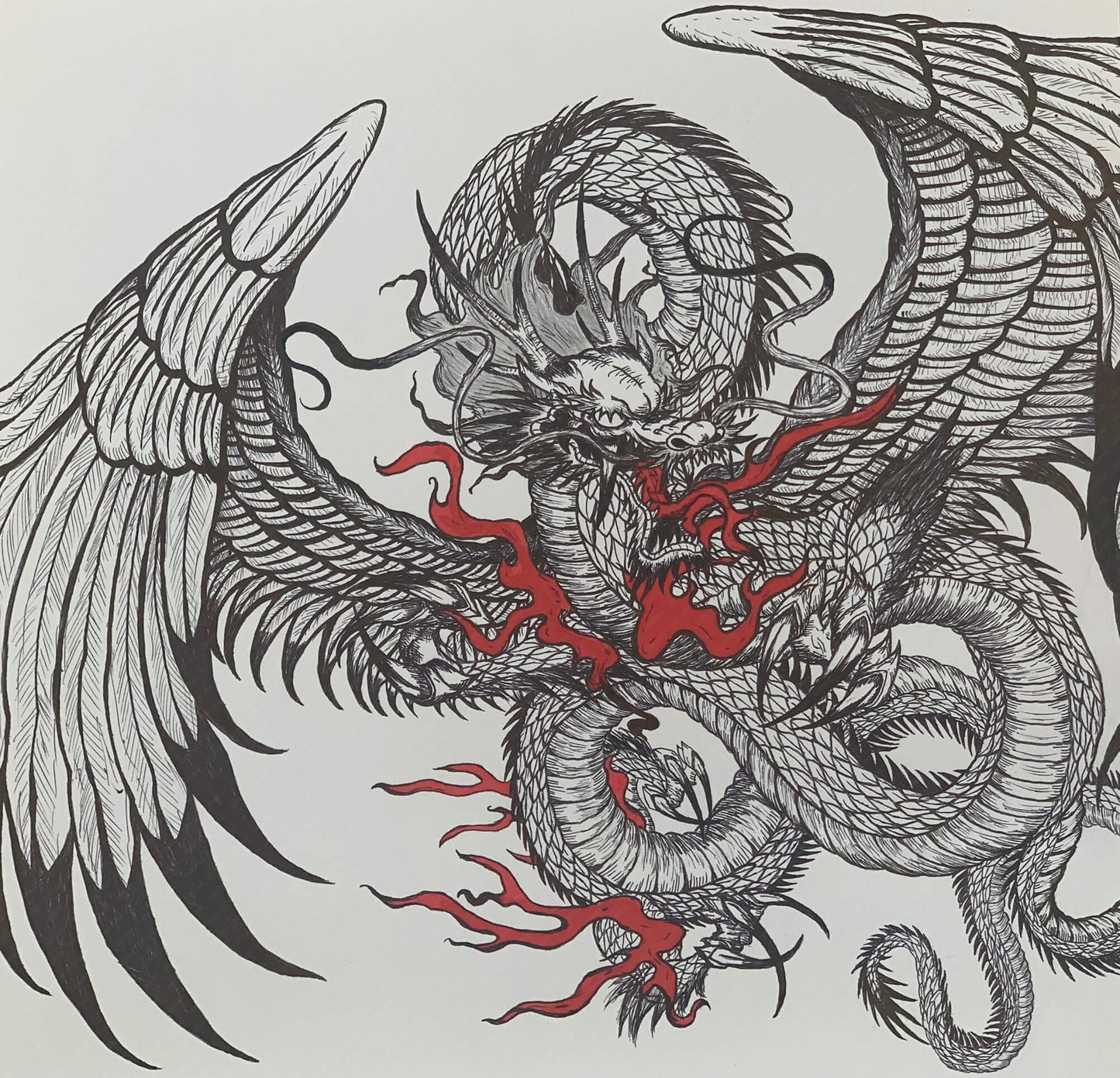 展示用絵画：応龍 [作者:とび]