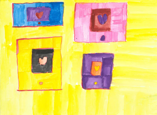 展示用絵画：ラブレター [作者:曽根麻琴]