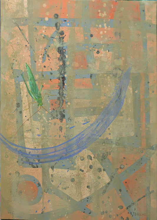 展示用絵画：ツユムシ [作者:DAISHI]