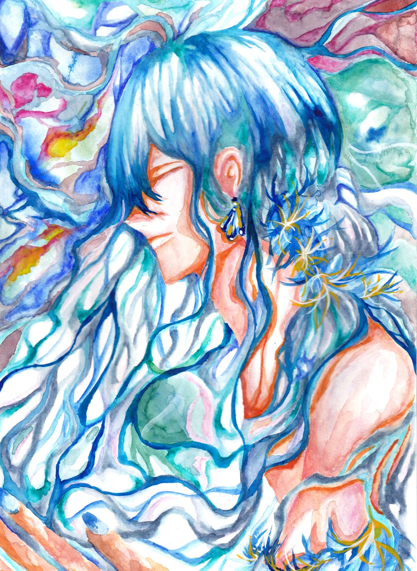 展示用絵画：混色 [作者:紫音]