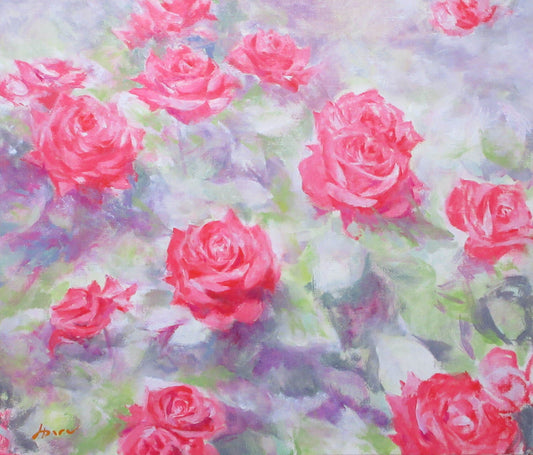 展示用絵画：バラの花Ⅱ [作者:古川満春]