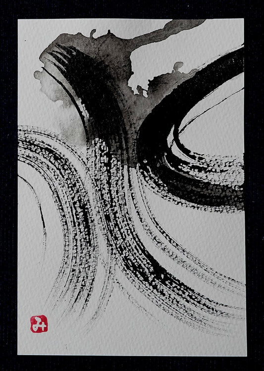 展示用絵画：流水 [作者:イブタン]