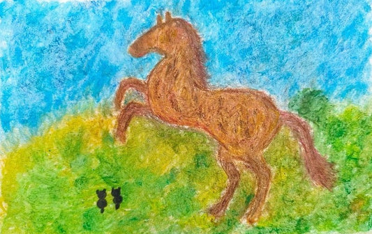 草原の馬 [作者:亜湖]