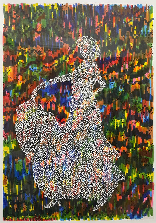 展示用絵画：私を [作者:久保敷雅貴]