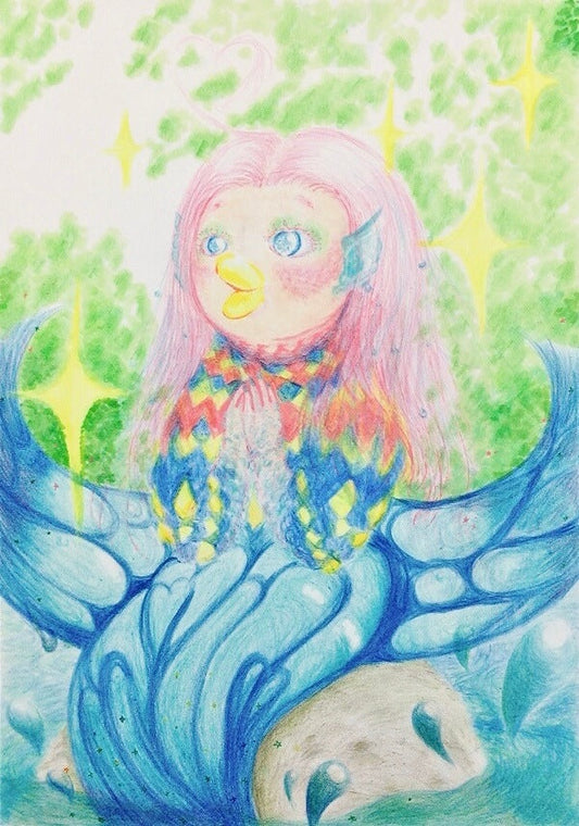 展示用絵画：アマビエ [作者:Nacco]