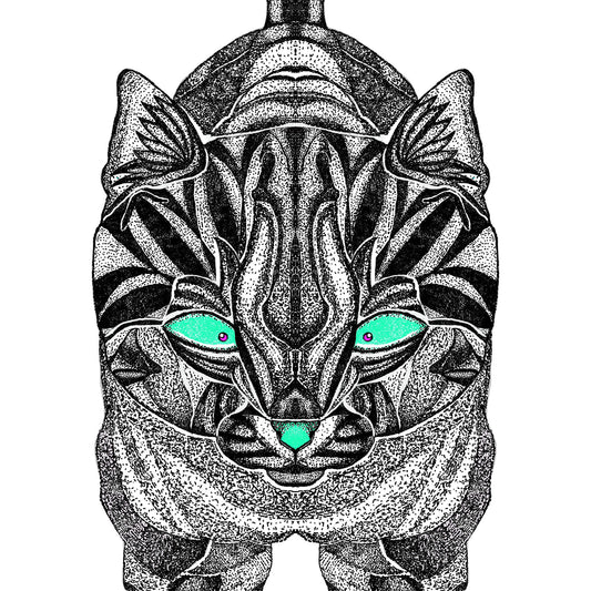 鋭い目線の猫 [作者:樹]