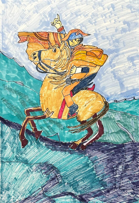 展示用絵画：なぽれおん [作者:上原　いく子]
