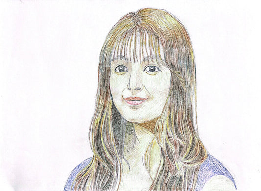 展示用絵画：ロングヘア― [作者:川村　まり]