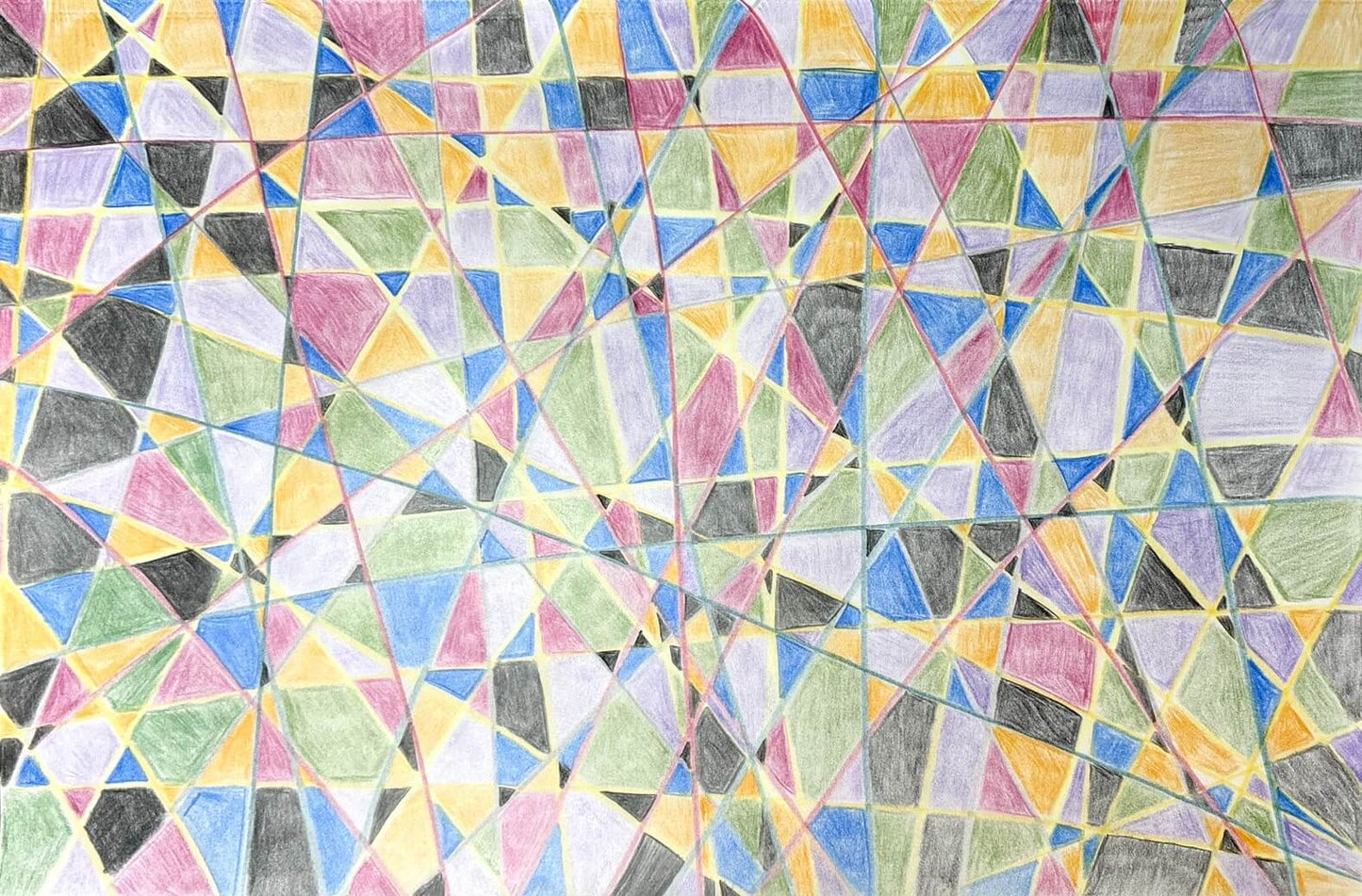 展示用絵画：ステンドガラス [作者:小森　英子]
