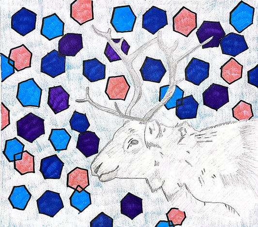 展示用絵画：deer [作者:樋口　ひとみ]