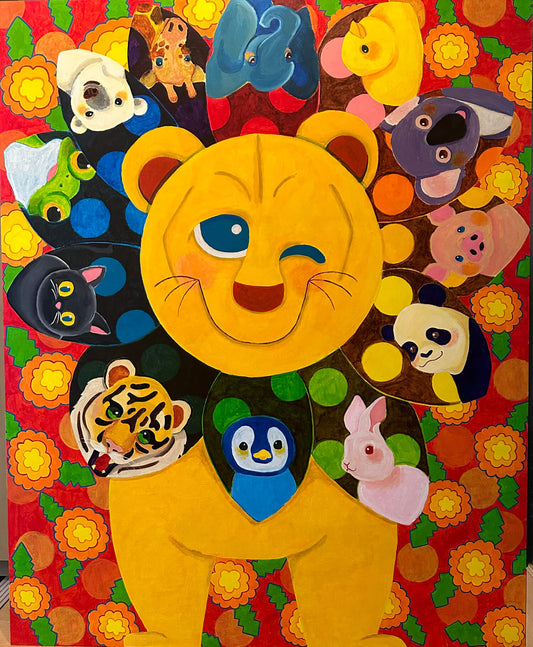 展示用絵画：ダンデライオン [作者:堀口美有]