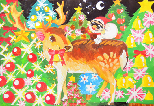 展示用絵画：メリークリスマス [作者:本村　実希]