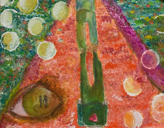 展示用絵画：眼差し [作者:スルメ]