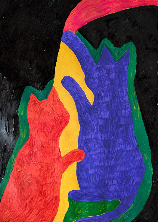 展示用絵画：好奇心 [作者:塩澤紘子]