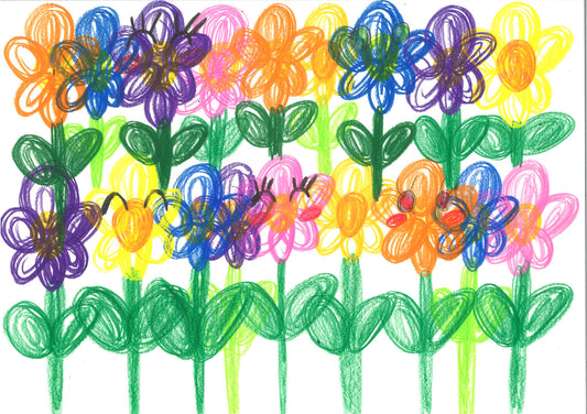 展示用絵画：心の花 [作者:山高　香澄]