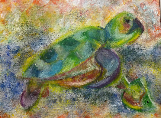 海を優雅に泳ぐカメ [作者:しょうた]