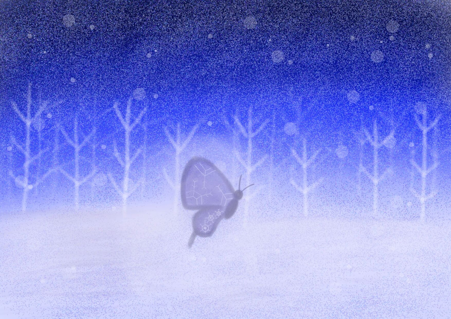 雪の国の蝶 [作者:中山凱登]