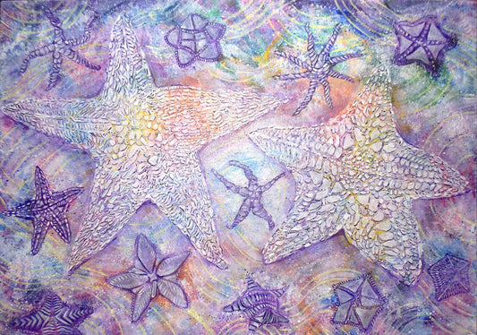 ヒトデと紫の世界 [作者:ミケネコ]