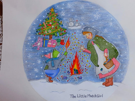 カエルくんのマッチ売りの少女 [作者:福留洋子]