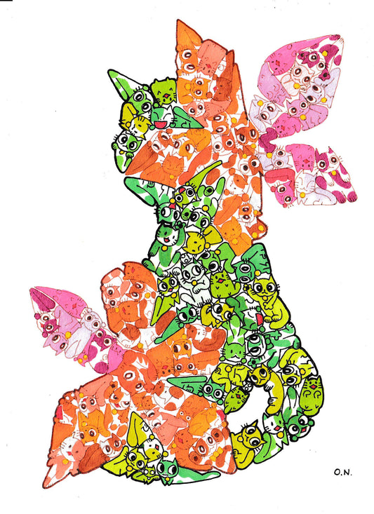 猫のパズル　紅葉 [作者:ねもとおさむ]