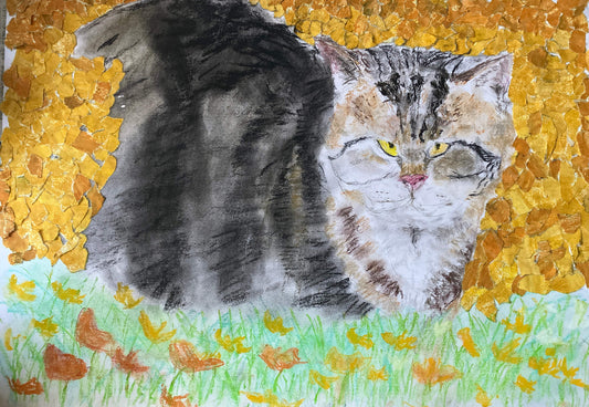 猫が見てる [作者:藤田あき]